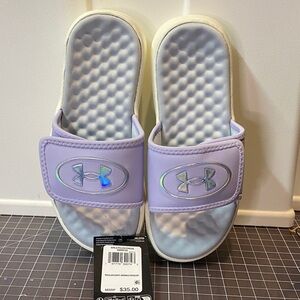 Under Armour Kids' Lavender Slide Sandals